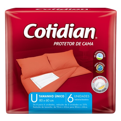 Protetor de Cama Descartável Cotidian 6 unidades