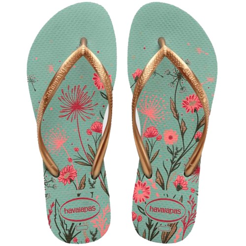 Sandálias Havaianas Slim Organic Argila Tamanho 37/38 1 Par
