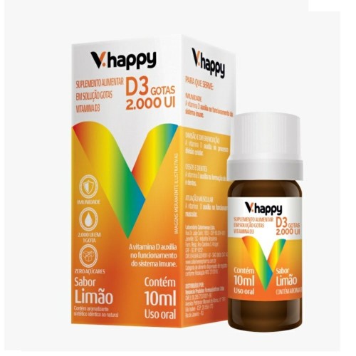 Suplemento Alimentar V.Happy 2.000UI Gotas 10ml