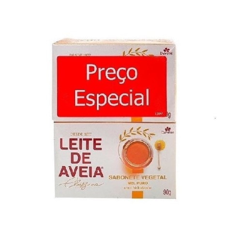 Sabonete Leite De Aveia Mel Puro Pack Com 4 Unidades