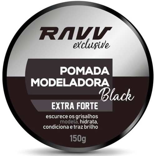 Pomada Modeladora Ravv Black Extra Forte 150g