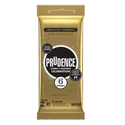 Preservativo Prudence Cor E Sabor Celebrat 6Un - Prudence