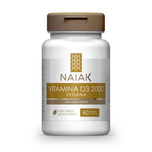 Suplemento Naiak Vitamina D3 2000 UI Vegana