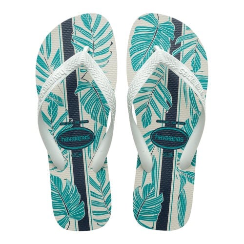 Sandália Havaianas Aloha Branco Azul Indigo Tamanho 41/42 1 Par