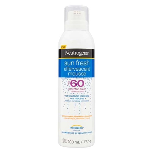 Protetor Solar Corporal Neutrogena Sun Fresh Mousse Efervescente FPS60