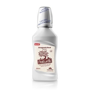 Enxaguante Antisséptico Bucal Suavetex Natural Extrato de Café, Cacau e Guaraná Sem Flúor com 250ml