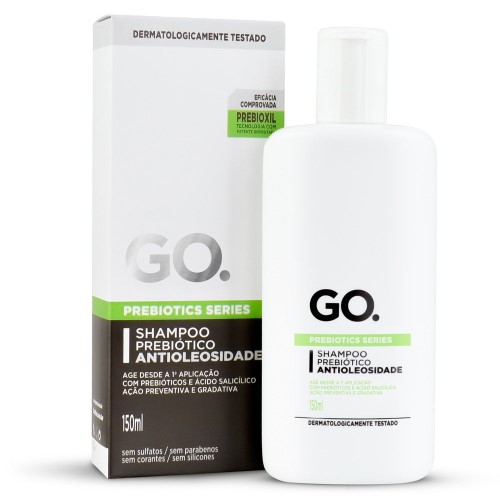 Shampoo Prebiótico Go. Antioleosidade com 150ml