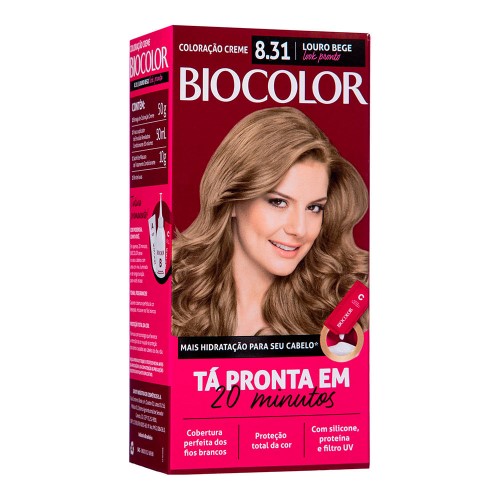 Coloração Permanente Biocolor Louro Inocente 8.31 1 Unidade