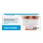 Máscara Cirúrgica Tripla - Com 50 Unidades - Neve