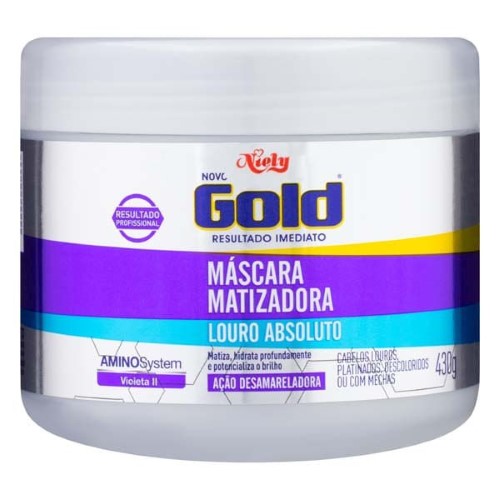 Máscara Matizadora Niely Gold Loiro Absoluto 430g