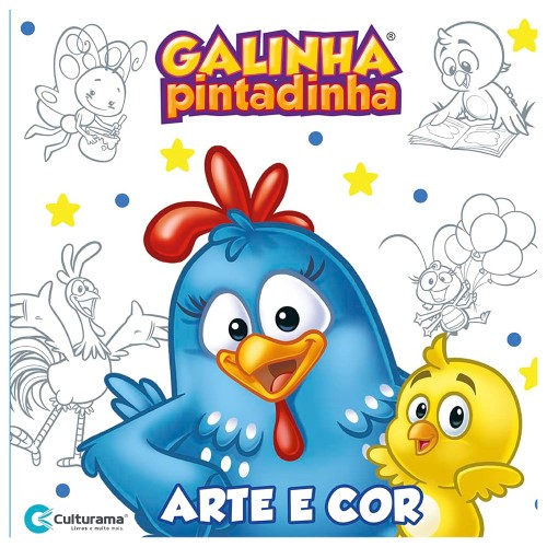 Livro Infantil Arte e Cor Galinha Pintadinha Culturama