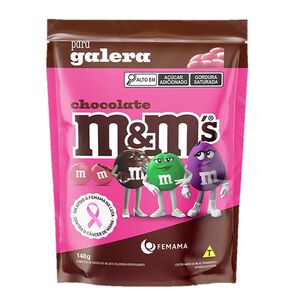 Confeito De Chocolate Ao Leite M&M s Para Galera Edição Especial Pink 148g