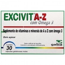 Excivit AZ com Ômega 3 com 30 Cápsulas
