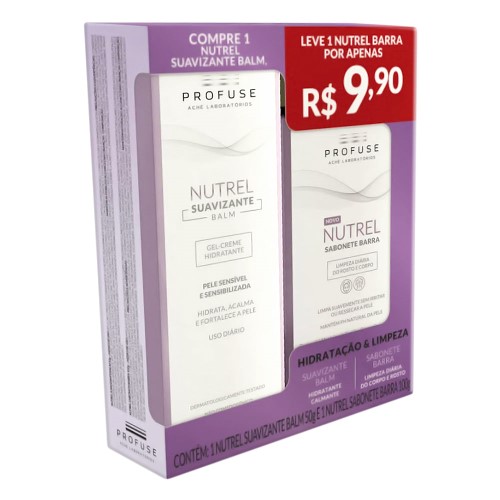 Hidratante Nutrel Profuse Suavizante Balm 50g + Sabonete Barra Nutrel Profuse 100g