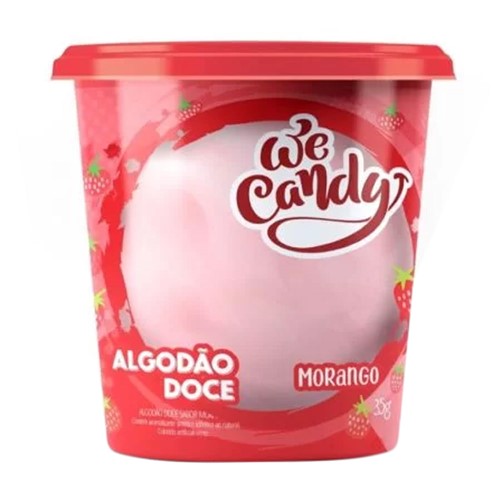 Algodão Doce de Pote We Candy Morango 35g