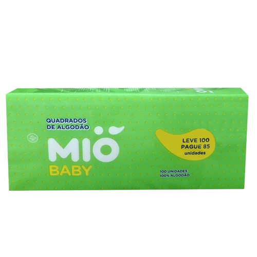 Algodão Mió Baby Quadrado Leve 100 Pague 85 Unidades