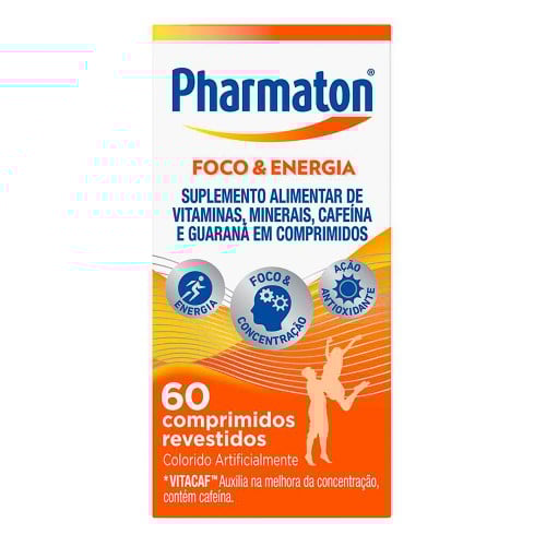 Suplemento Vitamínico Pharmaton Energy Foco & Energia 60 Cápsulas