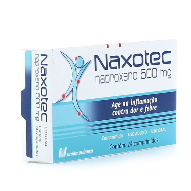 Naxotec 500mg, caixa com 24 comprimidos