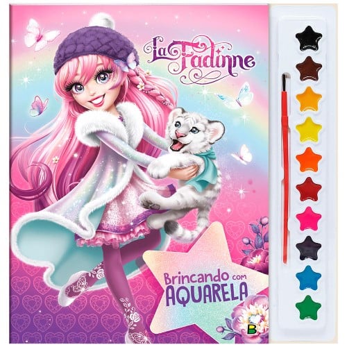 Livro Infantil Brincando com Aquarela La Fadine