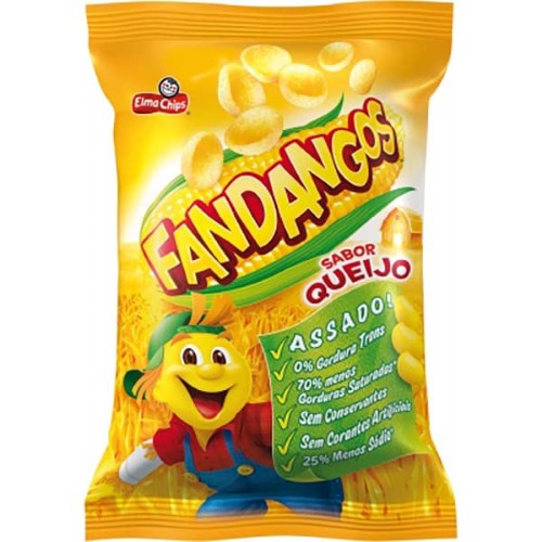 Fandangos Elma Chips Sabor Queijo 59g  Kit com três unidades