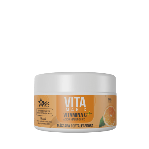 Máscara Fortalecedora Vita Magic Vitamina C + Ácido Hialurônico Magic Color 300g