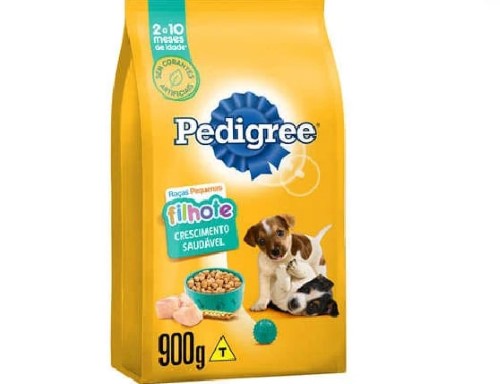 Ração para Cães Pedigree Junior Filhotes Raças Pequenas com 900g