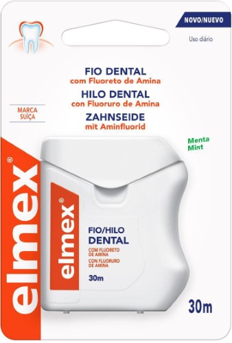 Fio Dental Elmex Sabor Menta com 30 metros