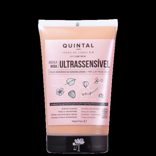 Máscara de Argila Rosa Ultrassensível Quintal Terra de Cores