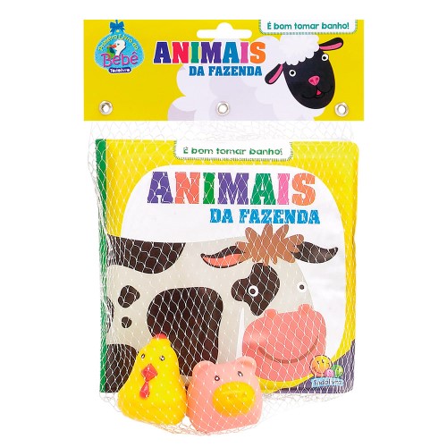 Livro Infantil É Bom Tomar Banho! Animais da Fazenda Todolivro