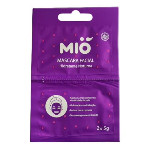 Máscara Facial Mió Hidratante Noturna Sachê 2x 5g