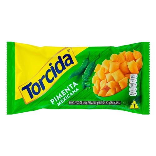 Salgadinho Torcida Pimenta Mexicana 100g