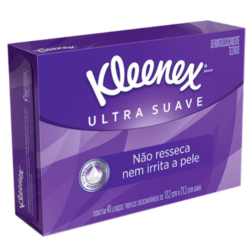 Lenço Kleenex Dermoseda Box 50Un - Kleenex