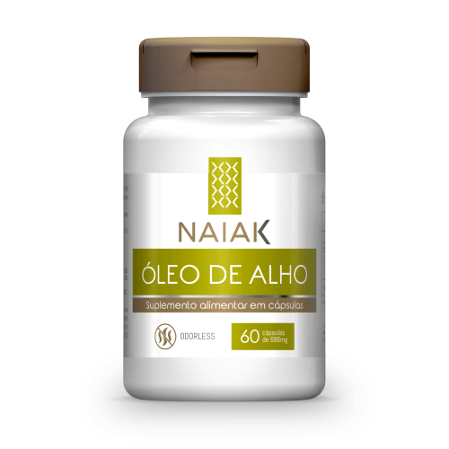 Óleo de Alho Desodorizado Naiak em cápsulas