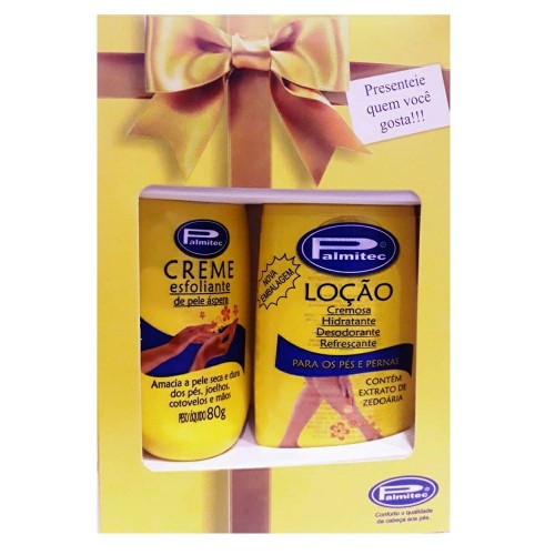 Hidratante Palmitec Para Pés e Pernas 200ml + Creme Esfoliante 80g