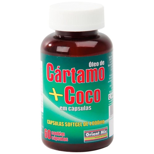 Óleo de cártamo Orient mix 1000mg Coco 60 cápsulas