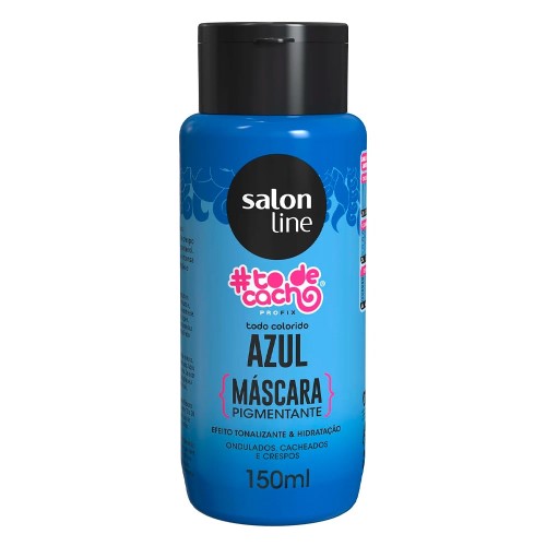 Máscara Pigmentante Salon Line Tô De Cacho Azul 150ml