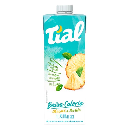 Suco Tial Néctar Misto Abacaxi e Hortelã de Baixa Caloria 1 Litro