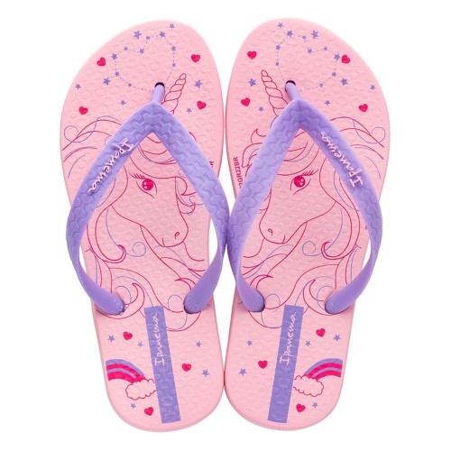 Sandálias Ipanema Fantasia Unicórnio Rosa e Lilás 29/30 com 1 Par
