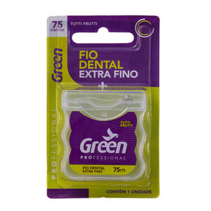 Fio Dental Green Shrek, extra fino, 1 unidade com 75m