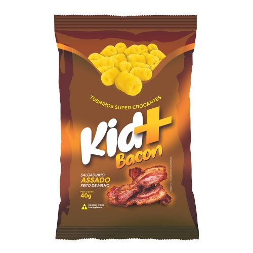 Salgadinho Kid+ Sabor Bacon 40g