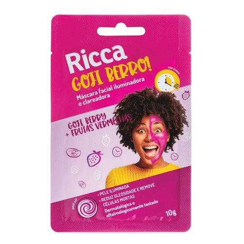 Máscara Facial Ricca Goji Berro