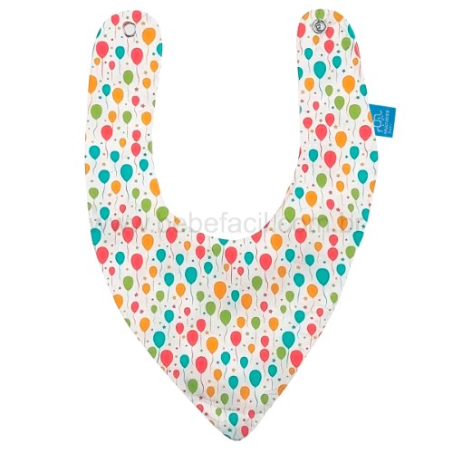 Babador Bandana para bebê Bib Style Balões - Multikids Baby