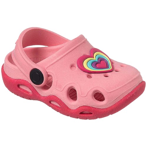 Sandália Babuche para bebê Rosa/Pink Coração - Keto Baby
