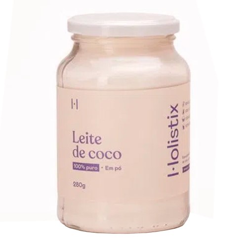 Leite de Coco Puro em Pó Vegano 280g Holistix