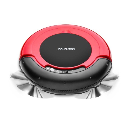 Aspirador De Pó Robô Multilaser Bateria Recarregável Vermelho e Preto Ho041