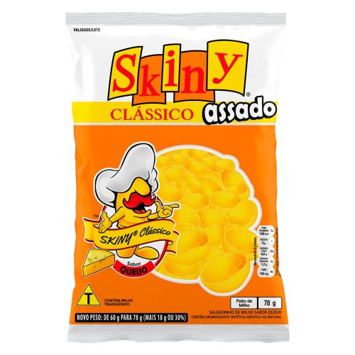 Salgadinho de Milho Skiny Clássico Queijo 78g