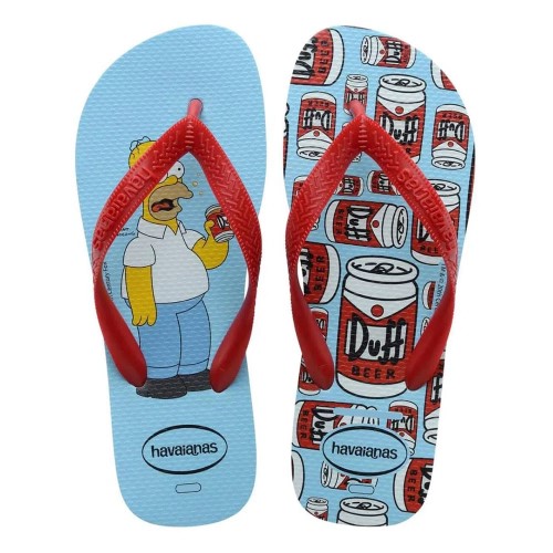 Sandálias Havaianas Simpsons Azul Water Tamanho 35/36 1 Par