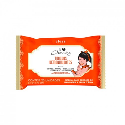 Toalha Demaquilante Charming com 25 Unidades