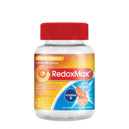 Suplemento Vitamínico RedoxMax Sabor Laranja com 40 gomas