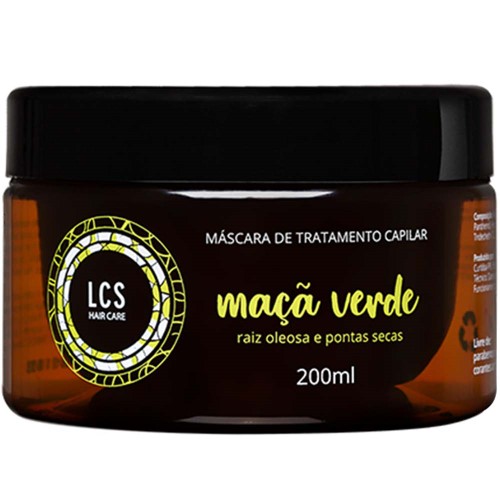 Máscara de Tratamento Capilar Lcs Hair Care Maçã Verde com 200ml